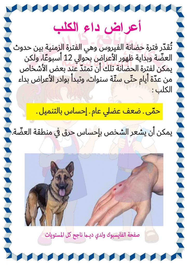 اعراض داء الكلب