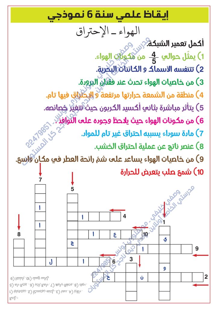 ايقاظ علمي سنة 6 